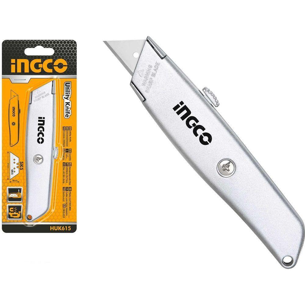Ingco HUK615 Utility Cutter Knife - KHM Megatools Corp. Ingco HUK615 Utility Cutter Knife - KHM Megatools Corp.